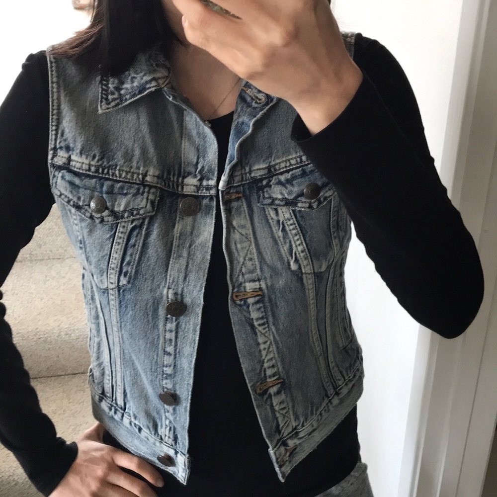 Jcrew denim vest